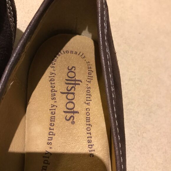Softspots Dark Brown Suede Loafers - Picture 11 of 12